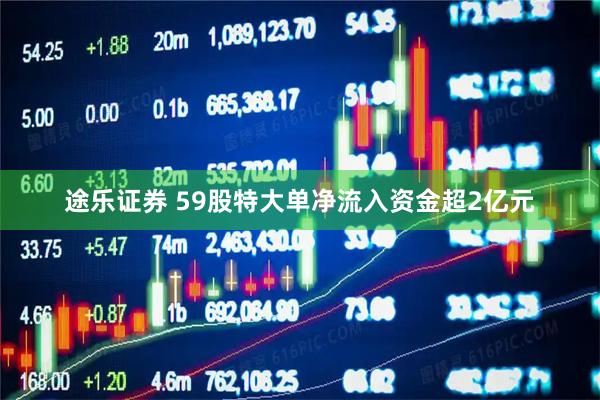 途乐证券 59股特大单净流入资金超2亿元